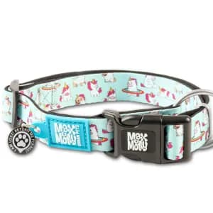 Нашийник для собак Max & Molly Smart ID Collar Unicorn з принтом Єдиноріг, L
