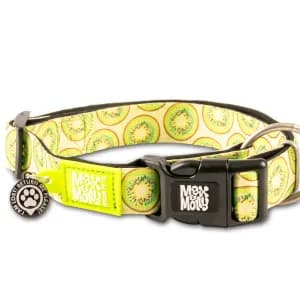 Нашийник для собак Max & Molly Smart ID Collar Kiwi з принтом Ківі, L