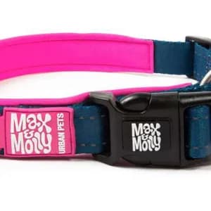 Нашийник для собак Max & Molly Smart ID Collar Matrix Pink рожевого кольору, L