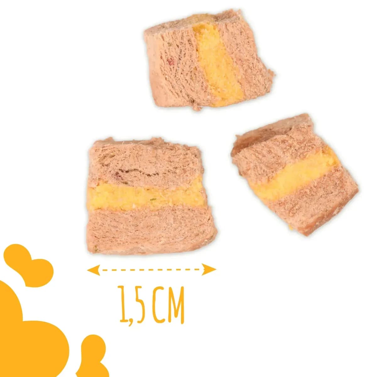 Ласощі для собак від 3-х місяців Mavsy Freeze dried LAMB SOUFFLÉ WITH ASPARAGUS IN HOLLANDAISE SAUCE суфле з ягнятини зі cпаржею під голландським соусом, 50 г