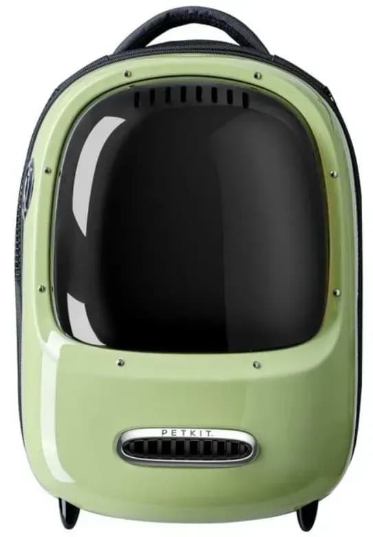 Рюкзак-переноска для кошек и собак весом до 8 кг. Petkit Breezy2 Smart Cat Carrier Green