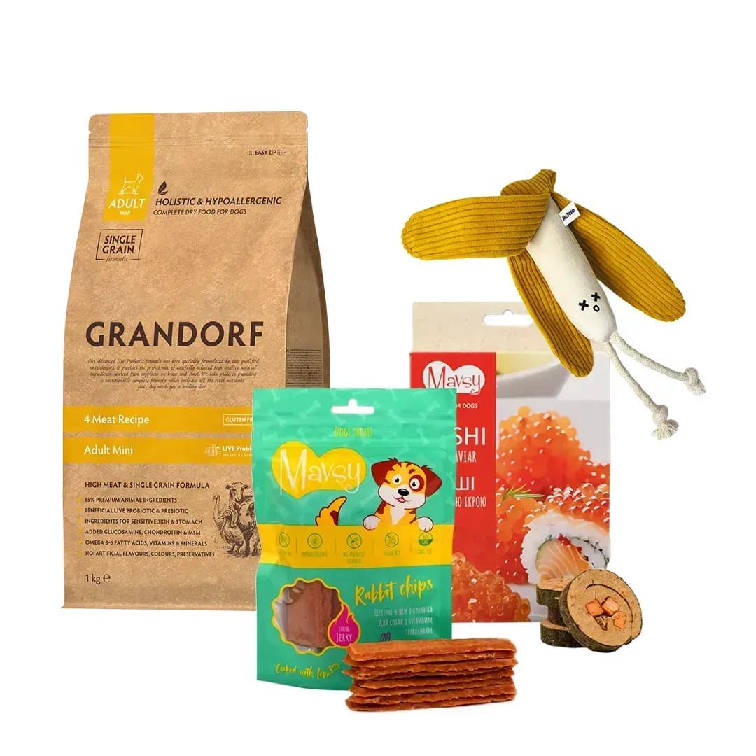 Новорічний бокс Grandorf Classic для собак малих порід
