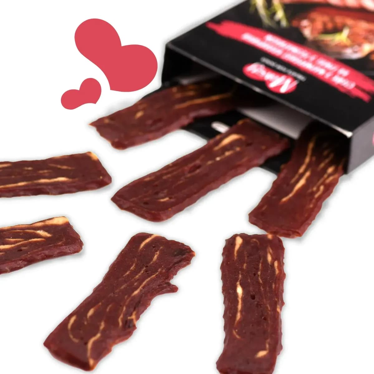 Лакомство для собак от 3-х месяцев Mavsy Refined jerky GRILLED MARBLED BEEF STEAK WITH ROSEMARY стейк из мраморной говядины на гриле с розмарином, 100 г