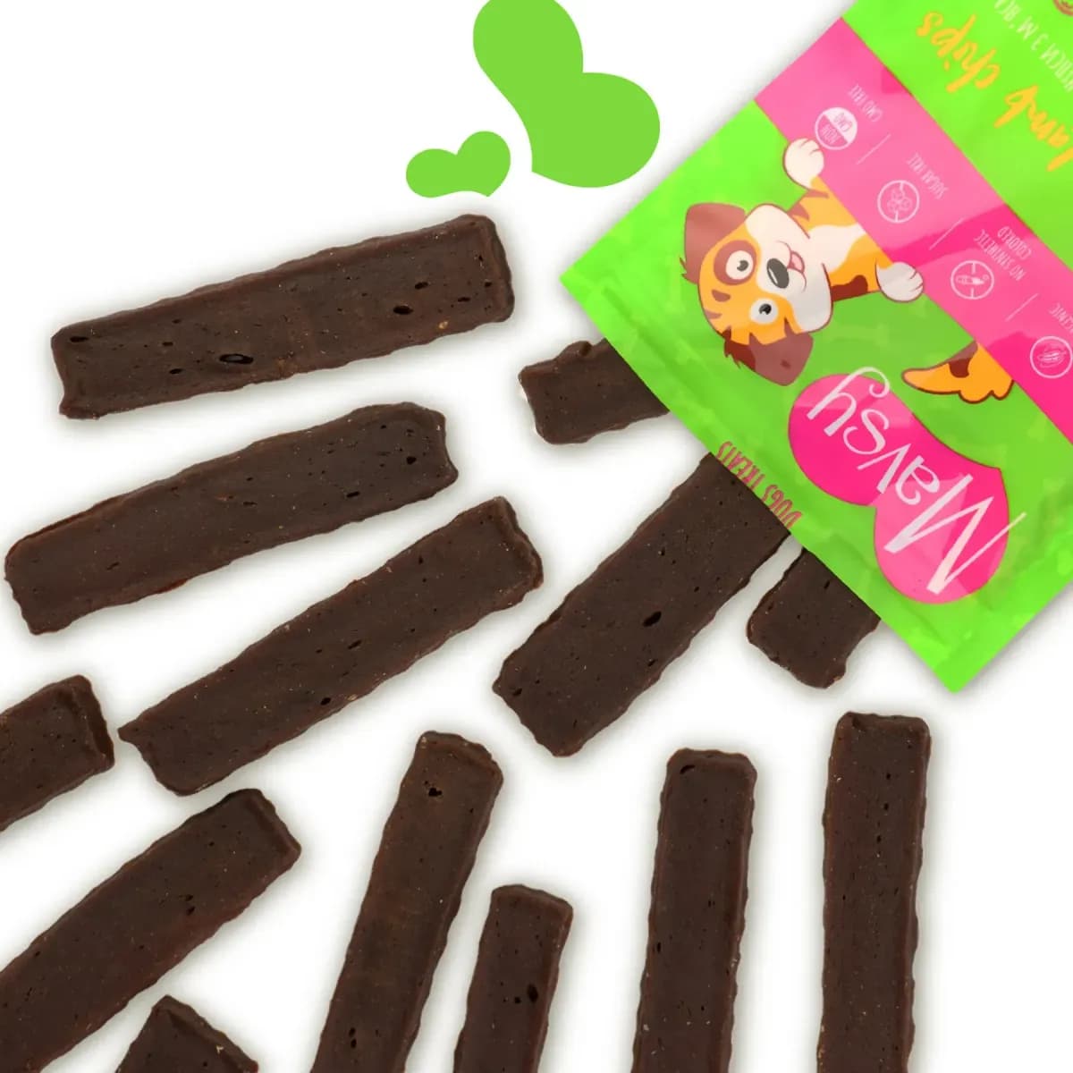 Ласощі для собак Mavsy LAMB chips з ягням, 100 г