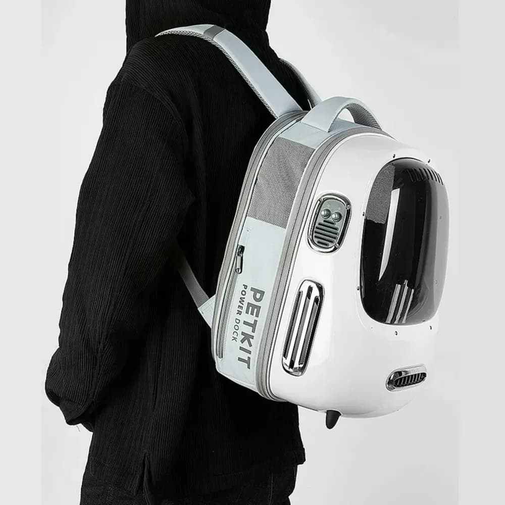 Рюкзак-переноска для кошек и собак весом до 8 кг. Petkit Breezy2 Smart Cat Carrier Green