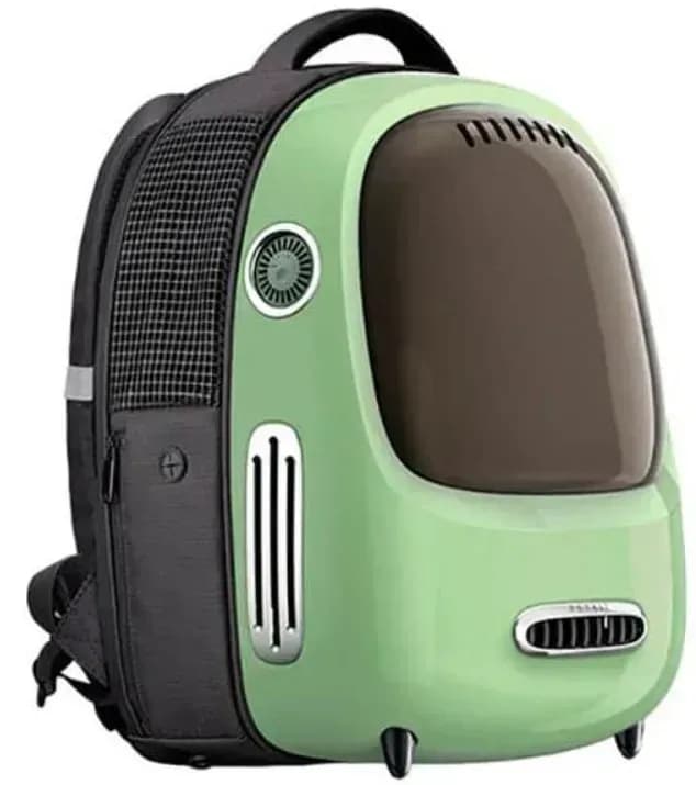 Рюкзак-переноска для кошек и собак весом до 8 кг. Petkit Breezy2 Smart Cat Carrier Green